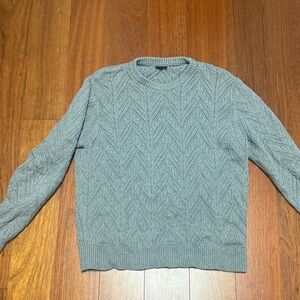 J. Crew Gray Cable Knit Men's Sweater
